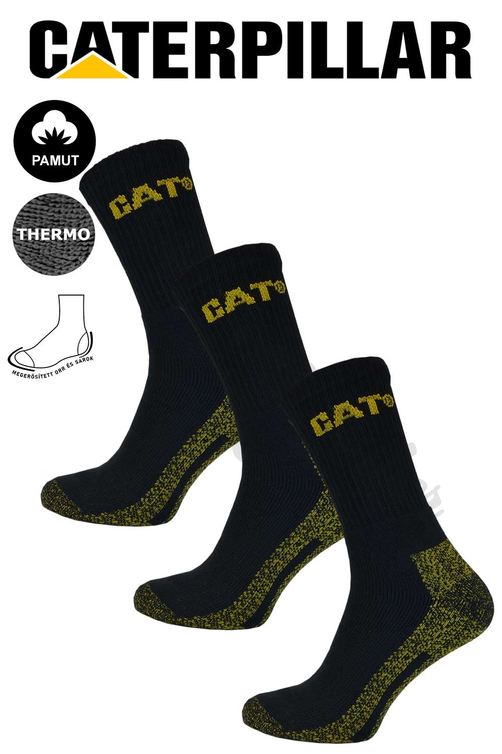 CAT Basic munkavédelmi zokni 3 pár
